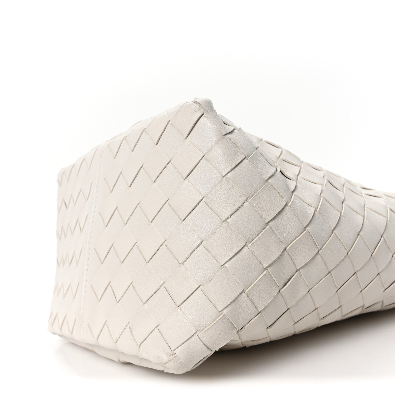 Bottega Veneta Nappa Intrecciato Small Flip Flap Tote Chalk 9 of 9