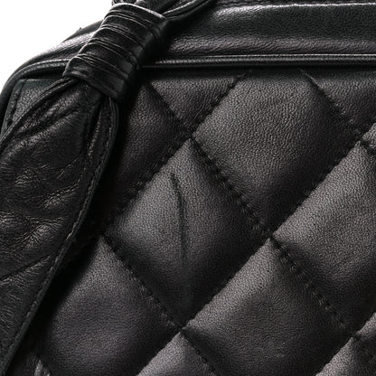 Chanel Lambskin Quilted Flap Camera Case Black 12 of 12