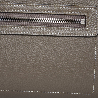 Celine Drummed Calfskin Micro Luggage Souris 10 of 10