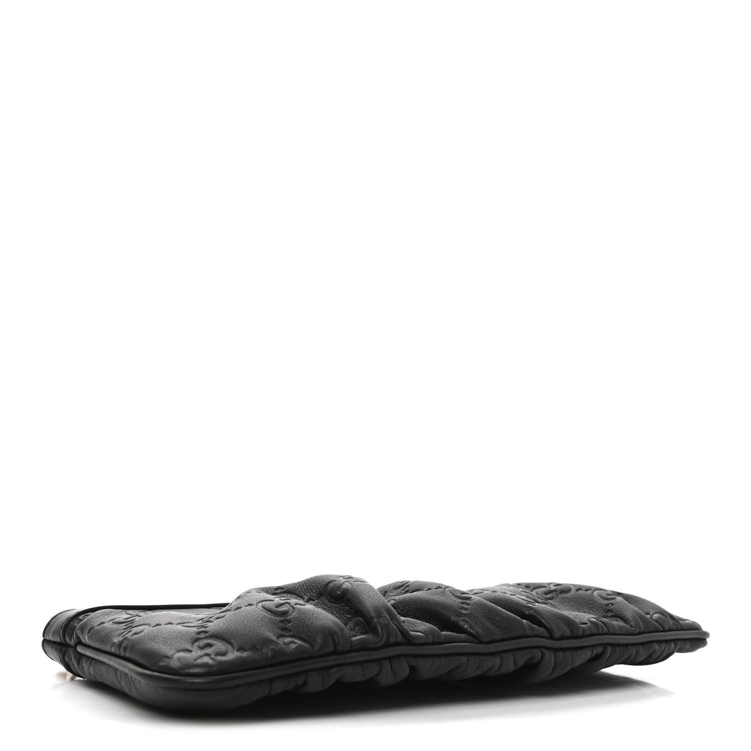 Gucci Guccissima Signature New Britt Wristlet Black 4 of 10