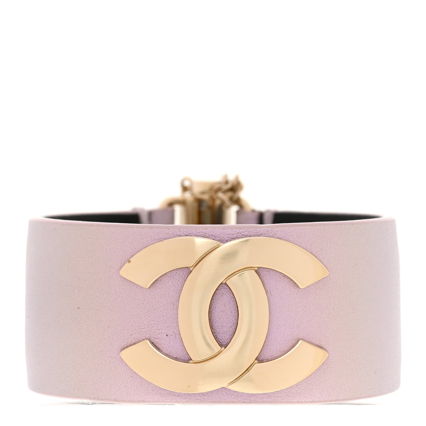 Calfskin CC Wide Cuff L Lilac