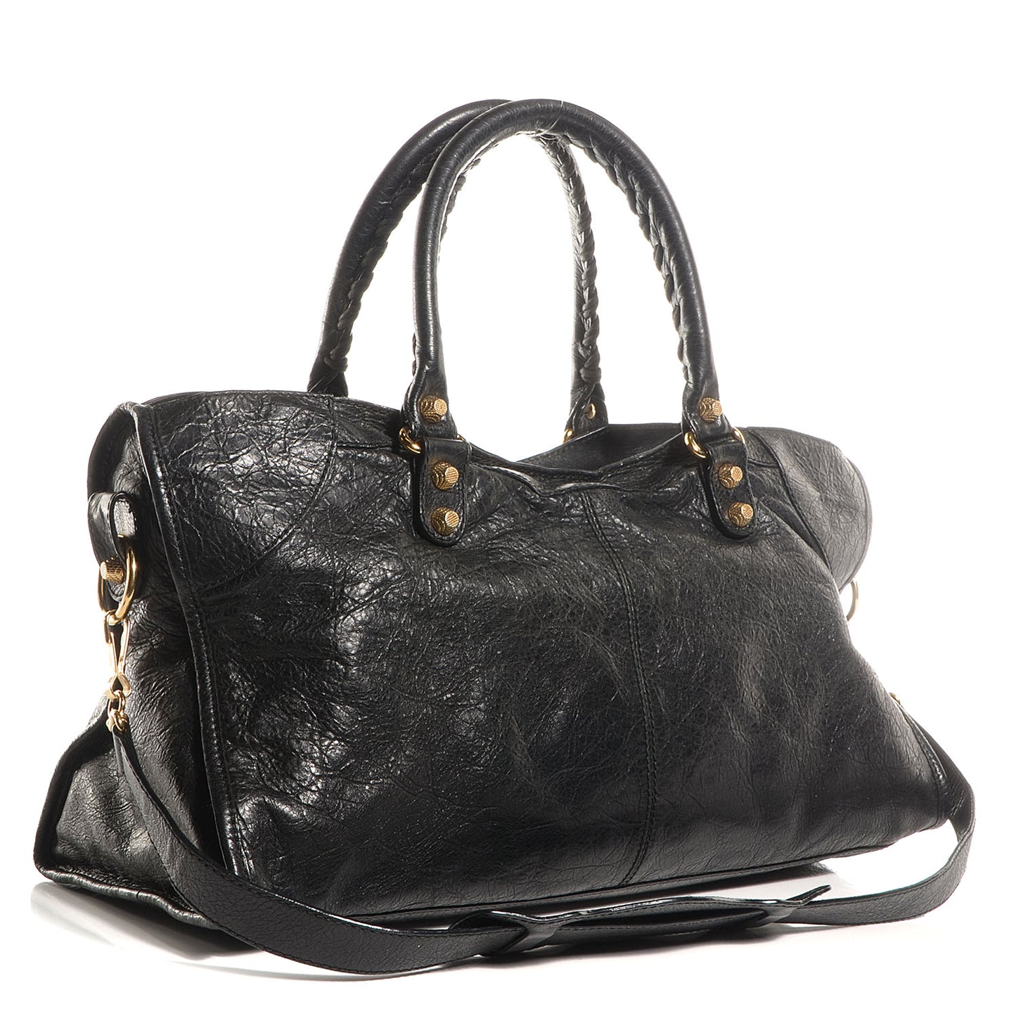 Agneau Giant 12 Gold Hardware Part Time Black
