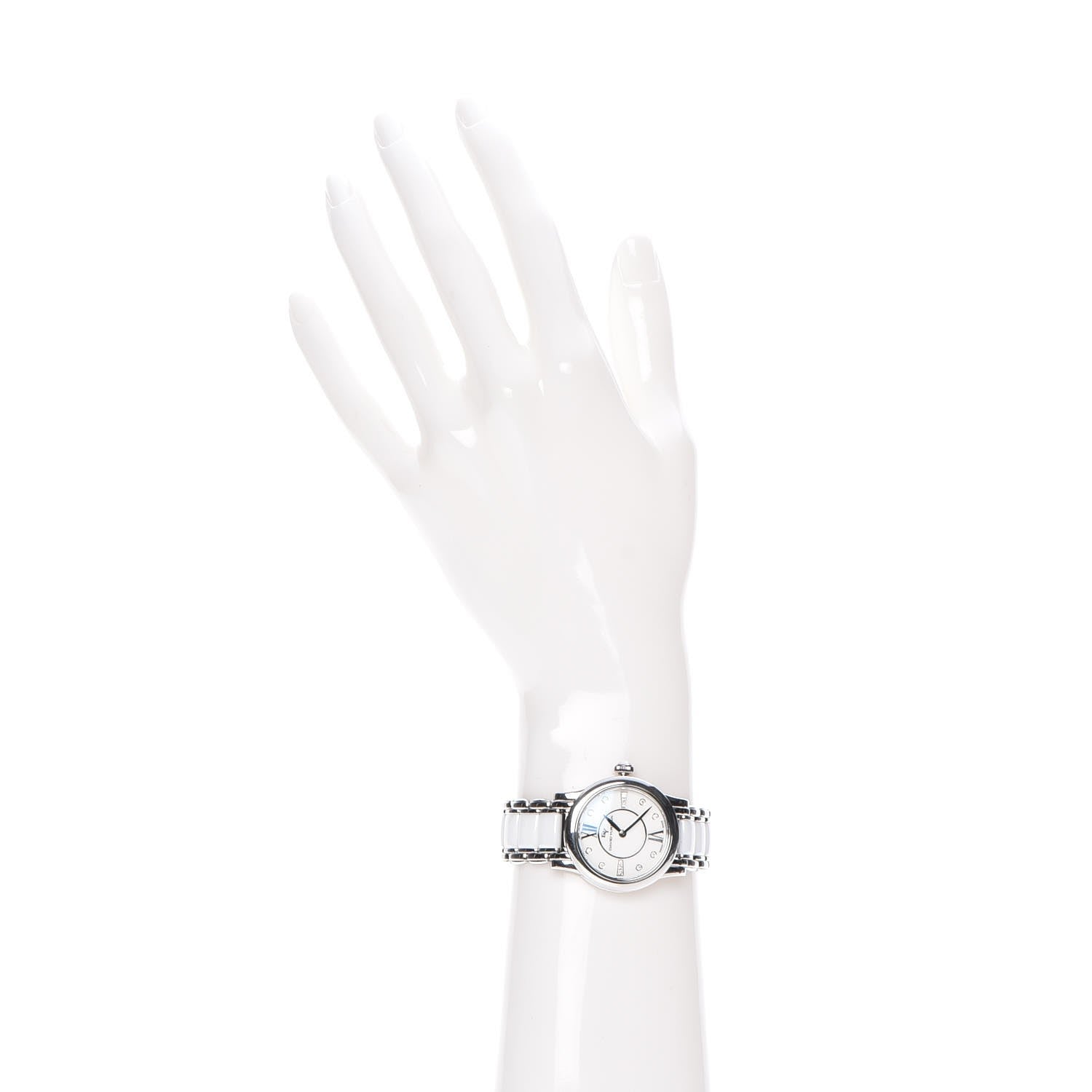 David Yurman Stainless Steel Ceramic Diamond 30mm Classic Quartz Watch White 2 of 8