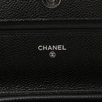 Chanel Caviar Quilted Wallet on Chain WOC Black 6 of 11