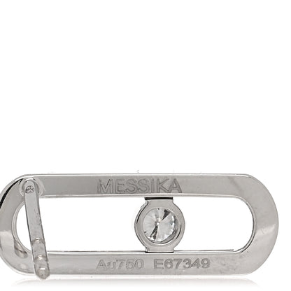 Messika 18K White Gold Diamond Move Uno Pave Earrings 4 of 5