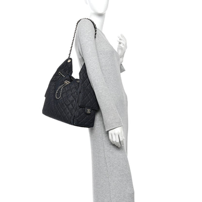 Chanel Denim Quilted Medium Chanel 25 Handbag Dark Blue 2 of 11