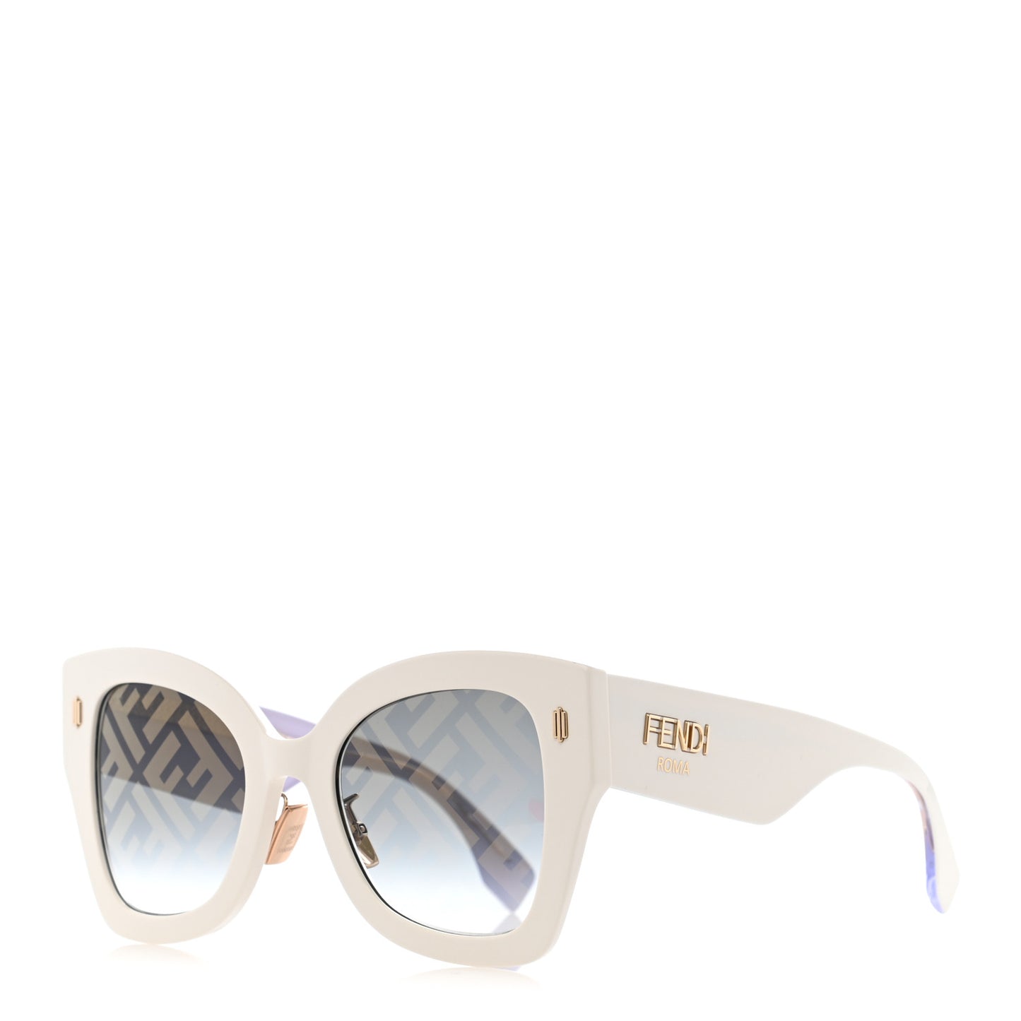 Acetate FF Sunglasses FF 0434/G/S White Gold