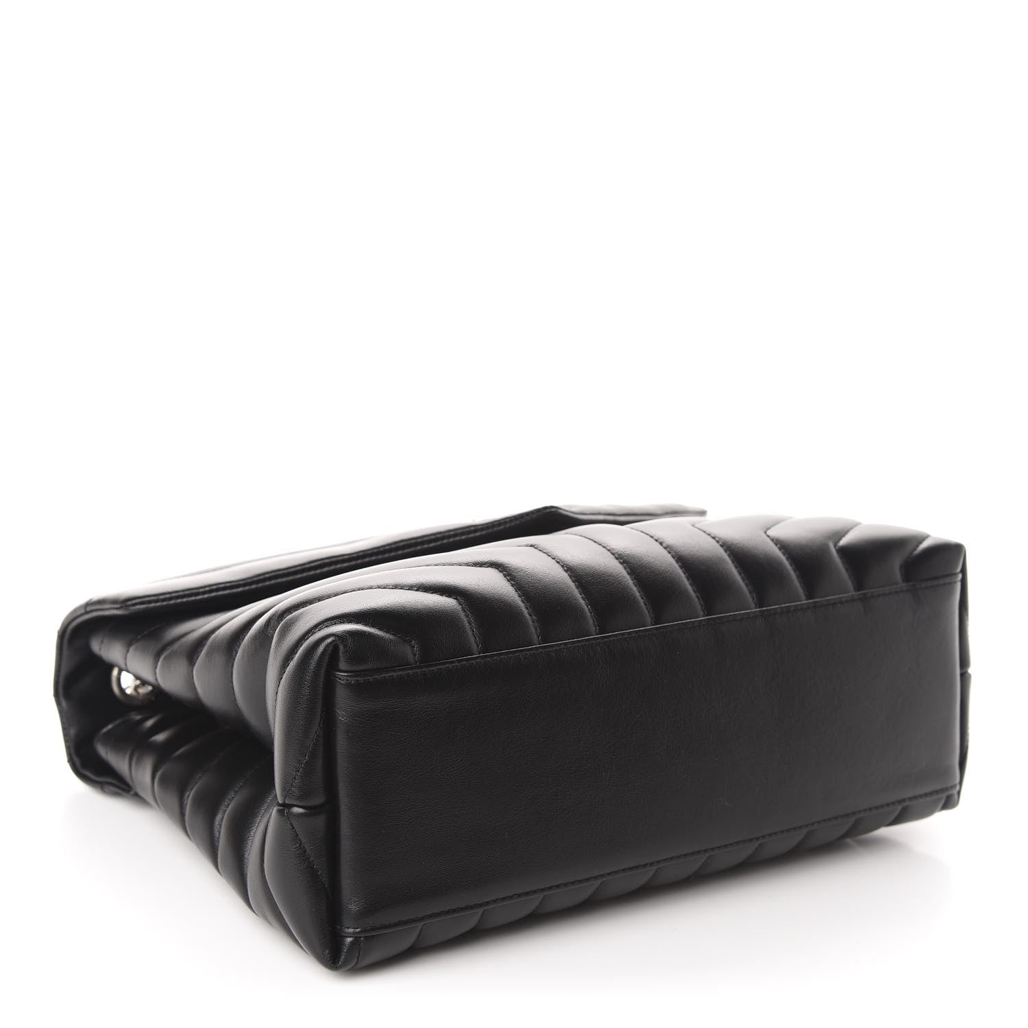 Saint Laurent Calfskin Y Quilted Monogram Medium Loulou Chain Satchel Black 3 of 10