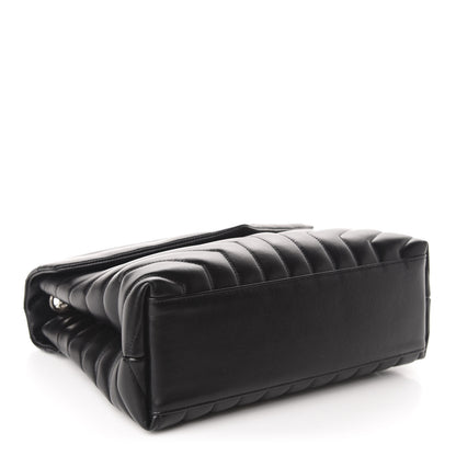 Saint Laurent Calfskin Y Quilted Monogram Medium Loulou Chain Satchel Black 3 of 10