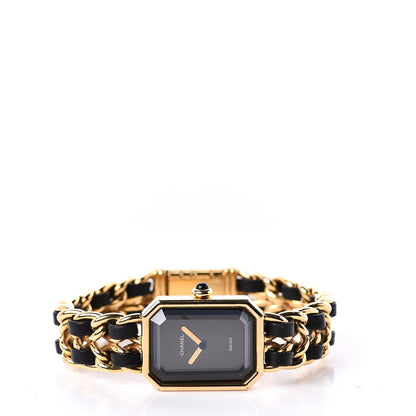 Chanel Stainless Steel Lambskin 20mm Chain Premiere Quartz Watch Gold M 3 of 7