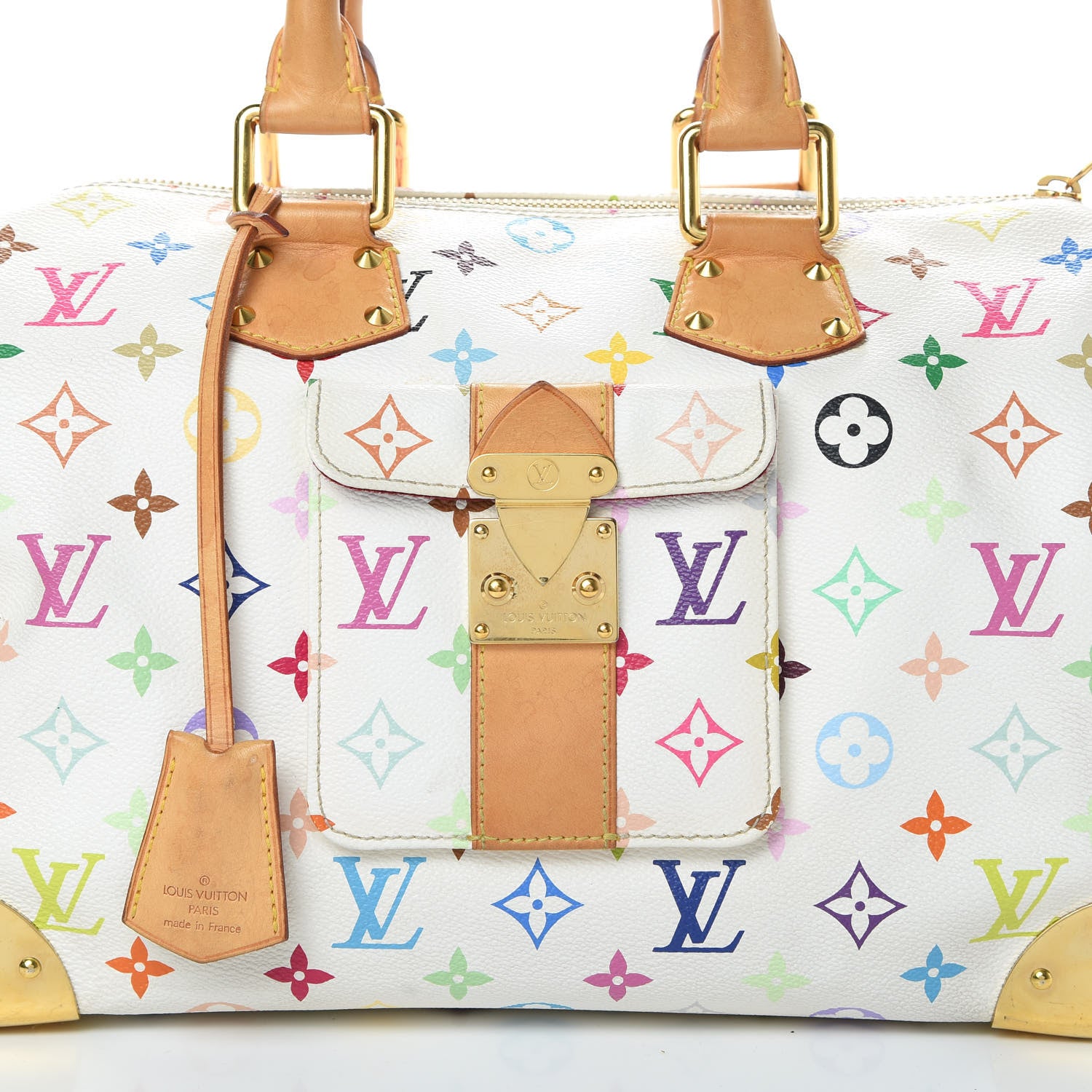 Louis Vuitton Monogram Multicolor Speedy 30 White 8 of 16