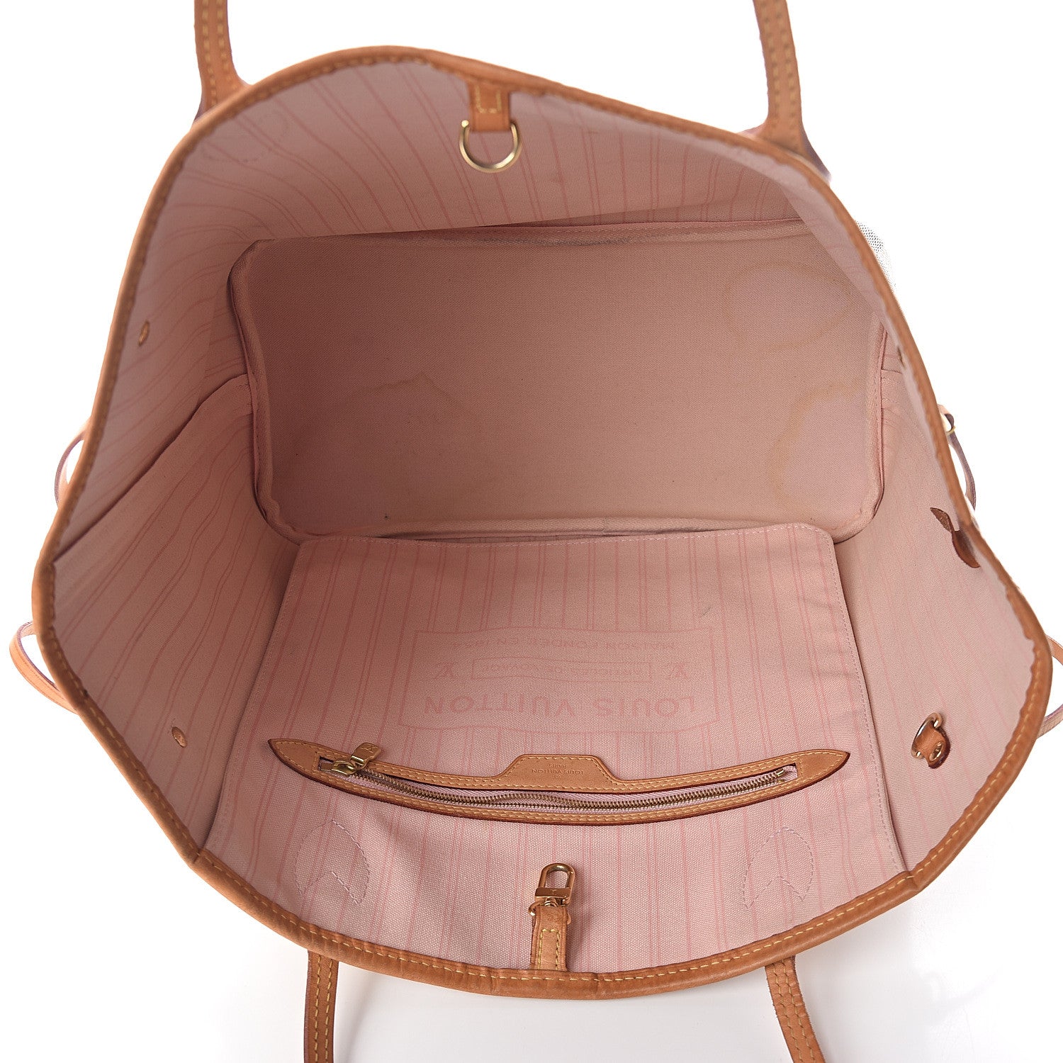 Louis Vuitton Damier Azur Neo Neverfull MM Rose Ballerine 4 of 11