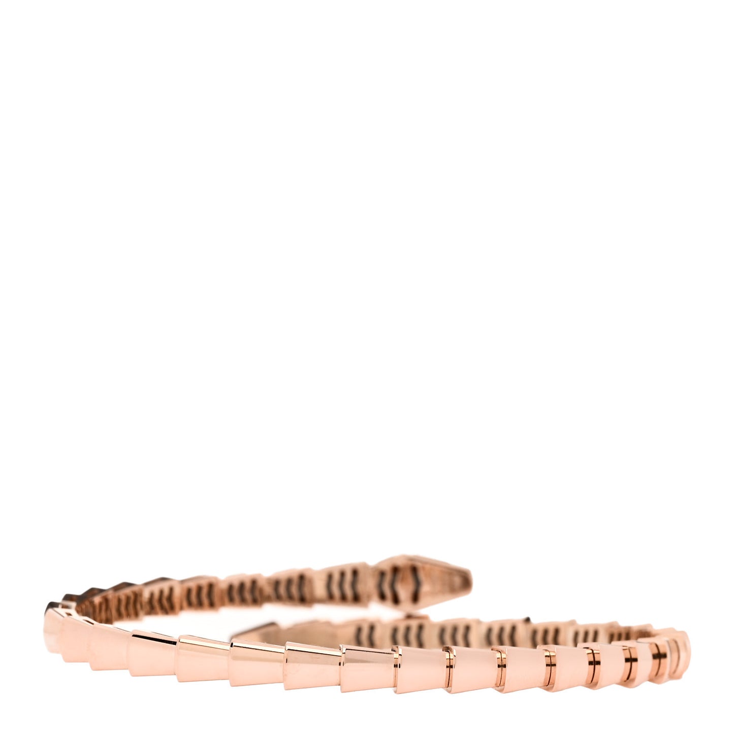 18K Rose Gold Serpenti Viper Bracelet 17
