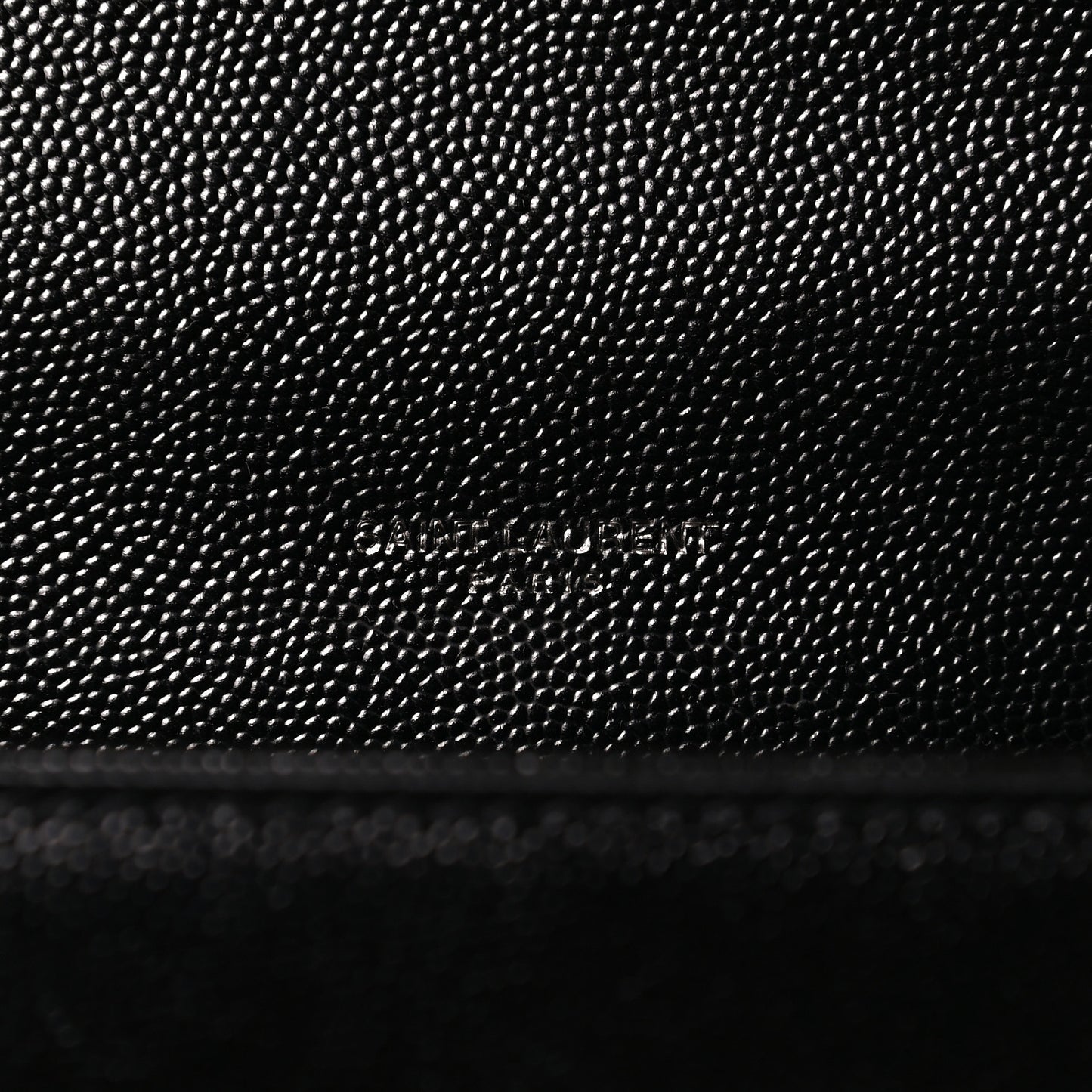 Grain De Poudre Medium Classic Monogram Kate Satchel Black