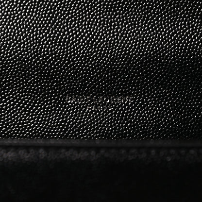 Saint Laurent Grain De Poudre Medium Classic Monogram Kate Satchel Black 6 of 12