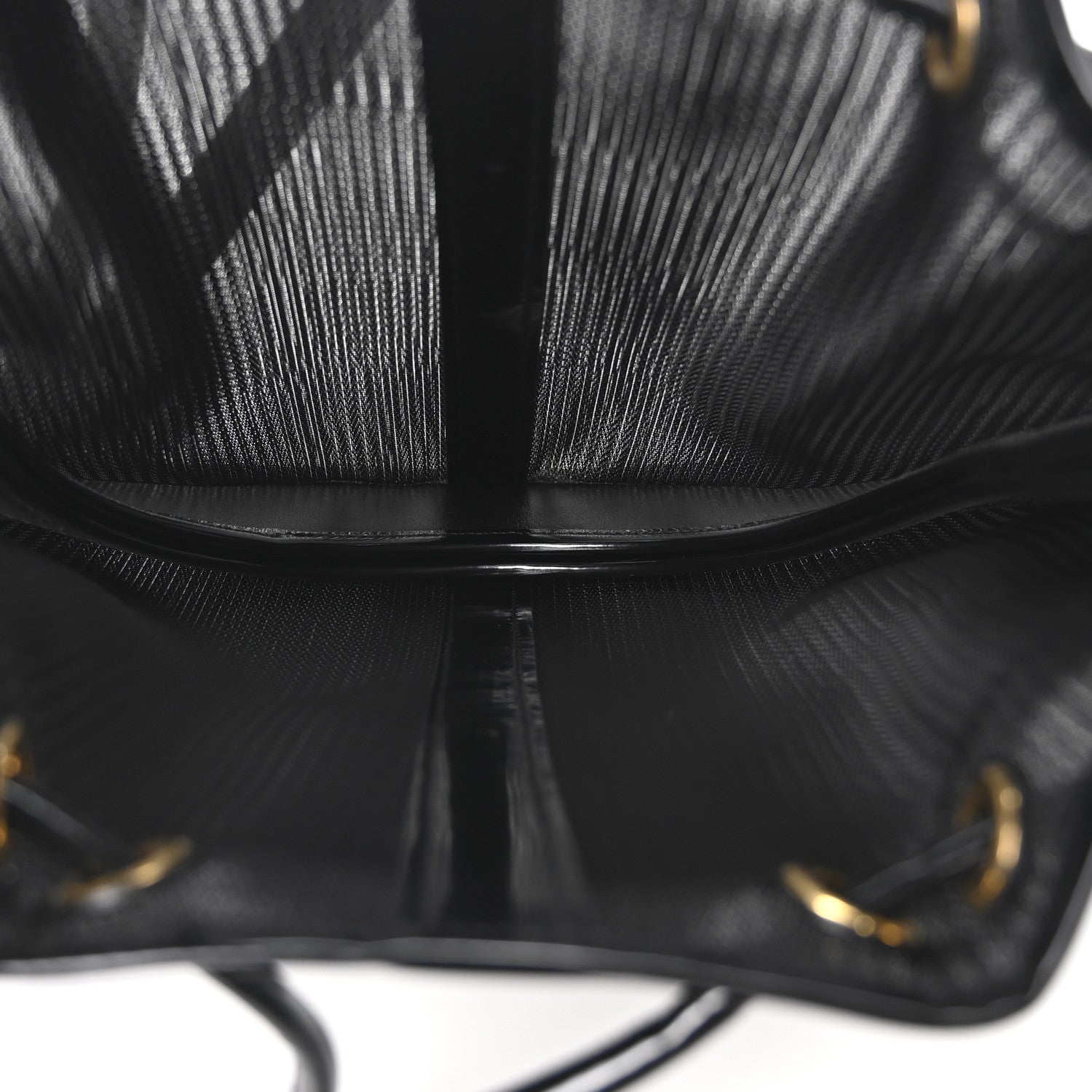 Saint Laurent Mesh Patent Calfskin Daryl Shoulder Bag Black 5 of 10