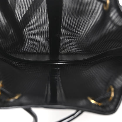 Saint Laurent Mesh Patent Calfskin Daryl Shoulder Bag Black 5 of 10