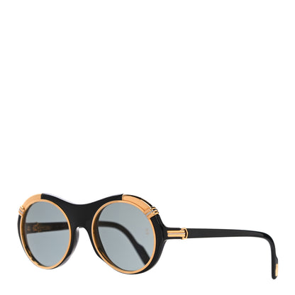 Cartier Vintage Diabolo Sunglasses 130 Black Gold 1 of 10