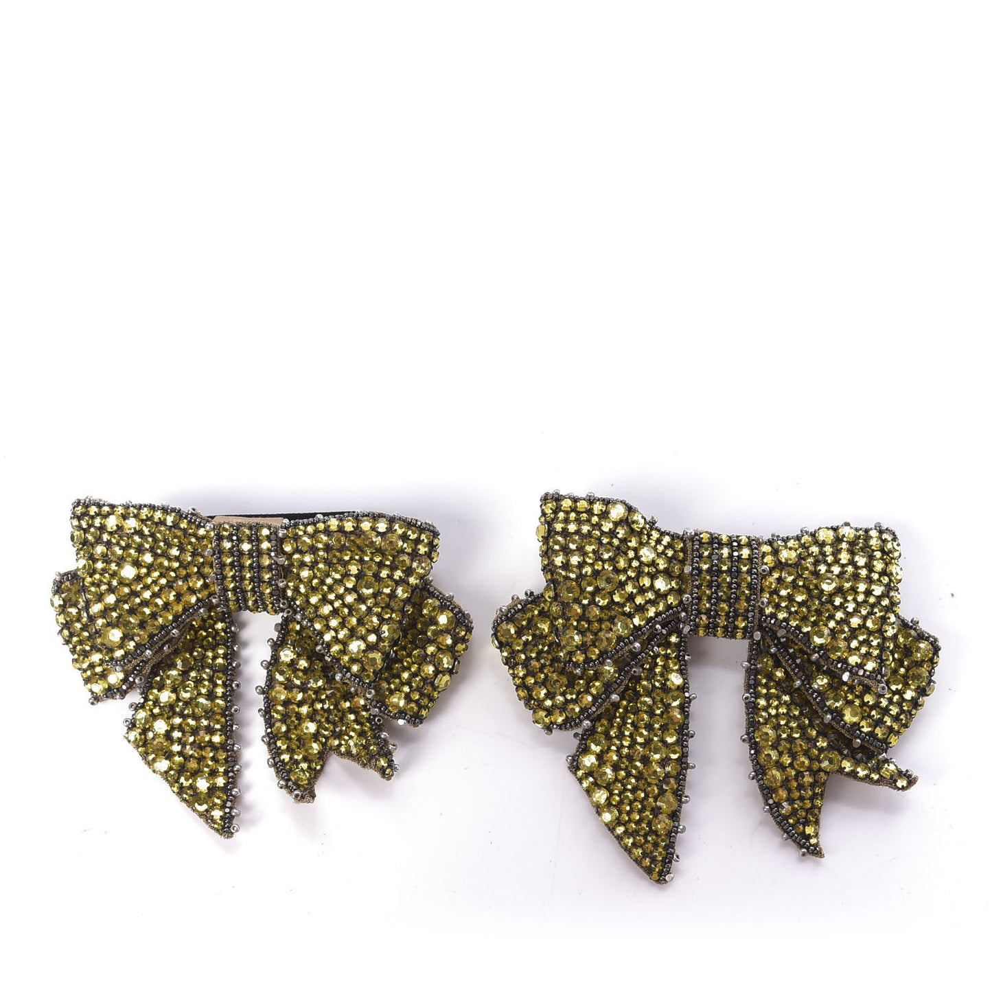 Patent Crystal Removable Bow Sandals 36.5 Black