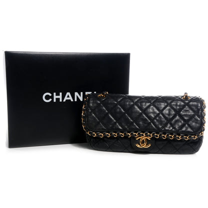 Chanel Calfskin Quilted Medium Chain Me Flap Black 8 of 8
