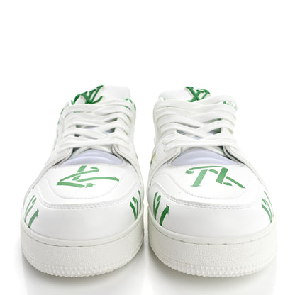 Louis Vuitton Mens LV Trainer Sneakers 10 Green 3 of 10