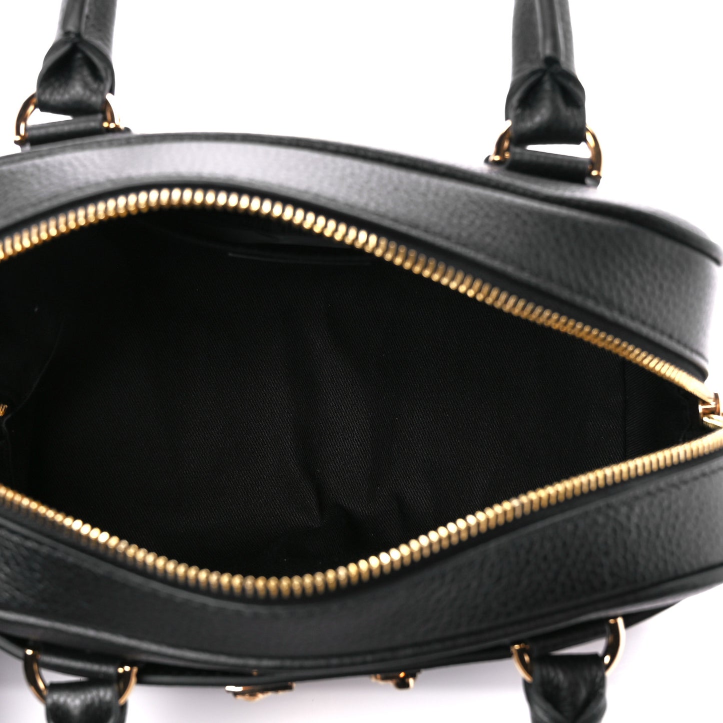 Saffiano Virtus Small Bowling Bag Black