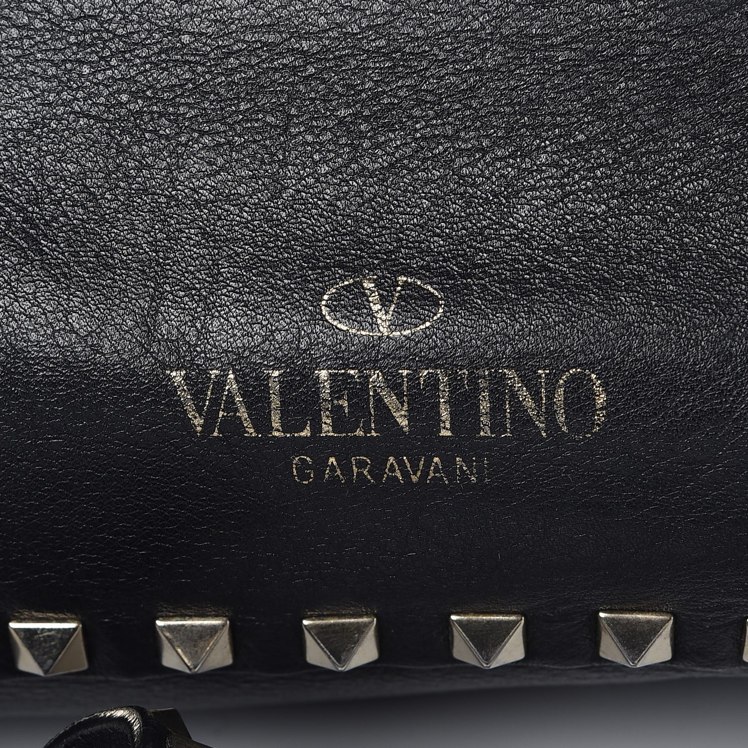 Valentino Garavani Vitello Small Rockstud Tote Black 8 of 12