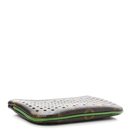 Louis Vuitton Monogram Perforated Key Pouch Green 4 of 7