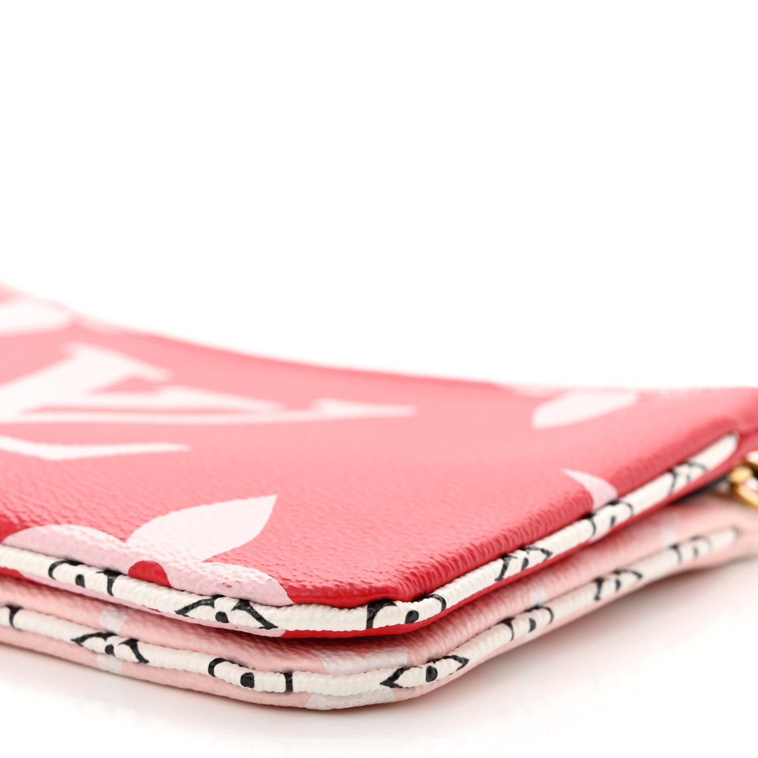 Louis Vuitton Monogram Giant Double Zip Pochette Rouge 11 of 14