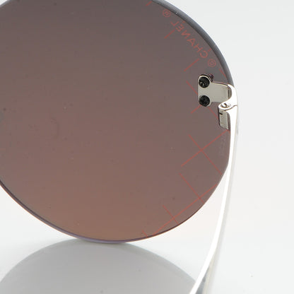 Chanel Mirrored Round Sunglasses 4216 Red 8 of 9