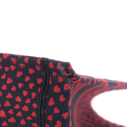 Christian Dior Canvas Embroidered Pop Heart I Love Paris Medium Book Tote Red Multicolor 11 of 14