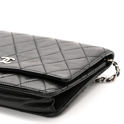 Chanel Caviar Quilted Wallet On Chain WOC Black 11 of 12