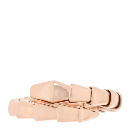 Bulgari 18K Rose Gold Serpenti Viper Ring XS 1 of 4