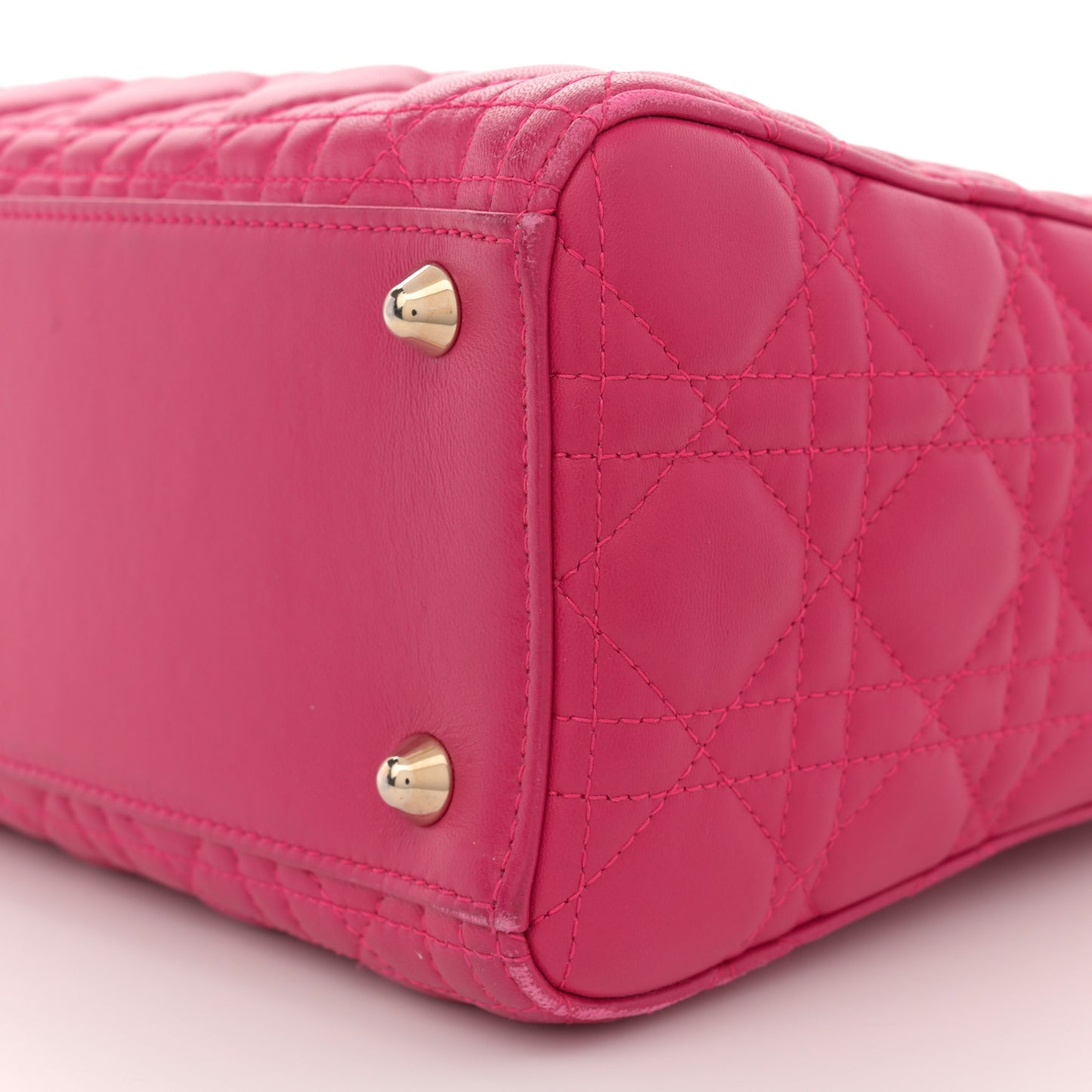 Lambskin Cannage Large Lady Dior Pink