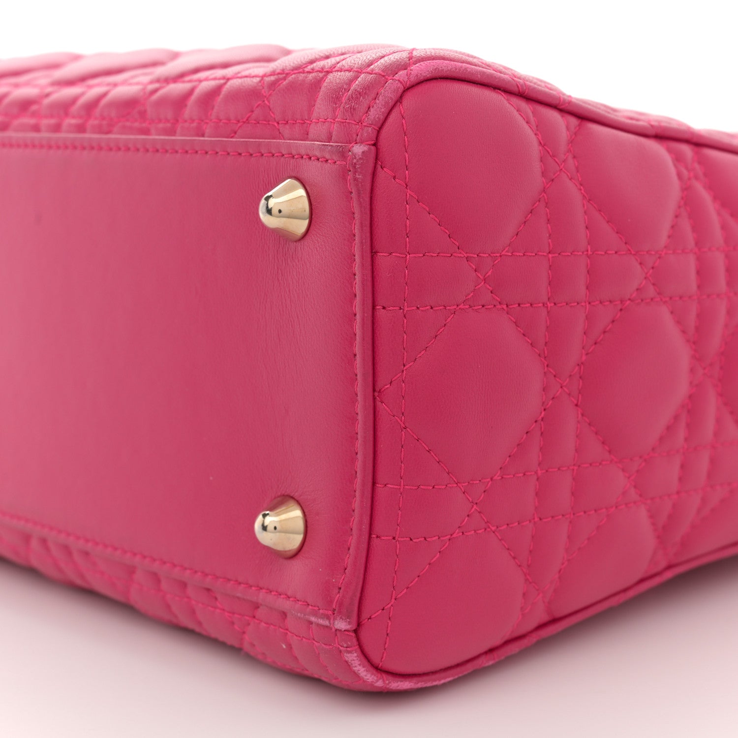 Christian Dior Lambskin Cannage Large Lady Dior Pink 10 of 14