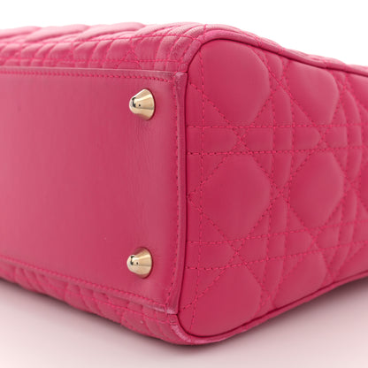 Christian Dior Lambskin Cannage Large Lady Dior Pink 10 of 14