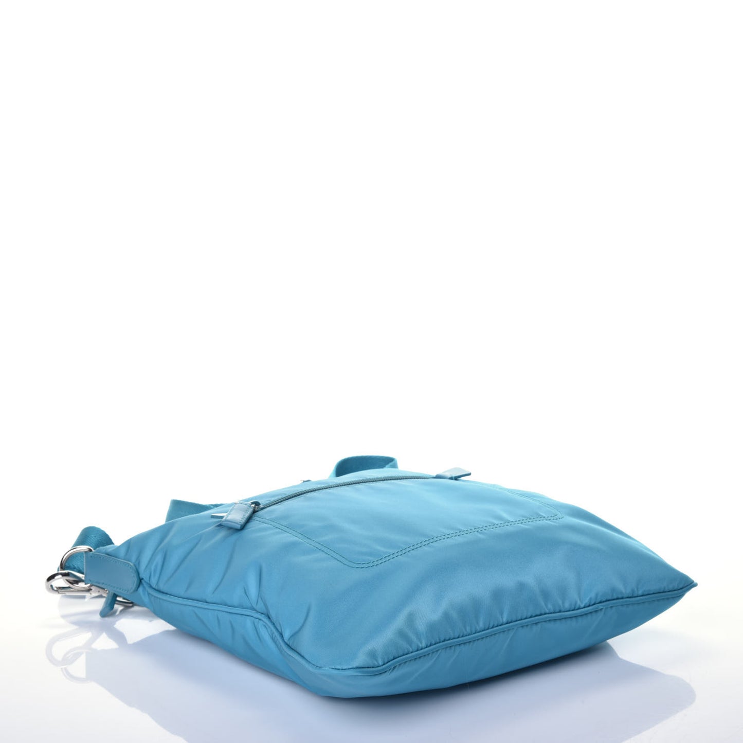Tessuto Nylon Messenger Bag Turchese