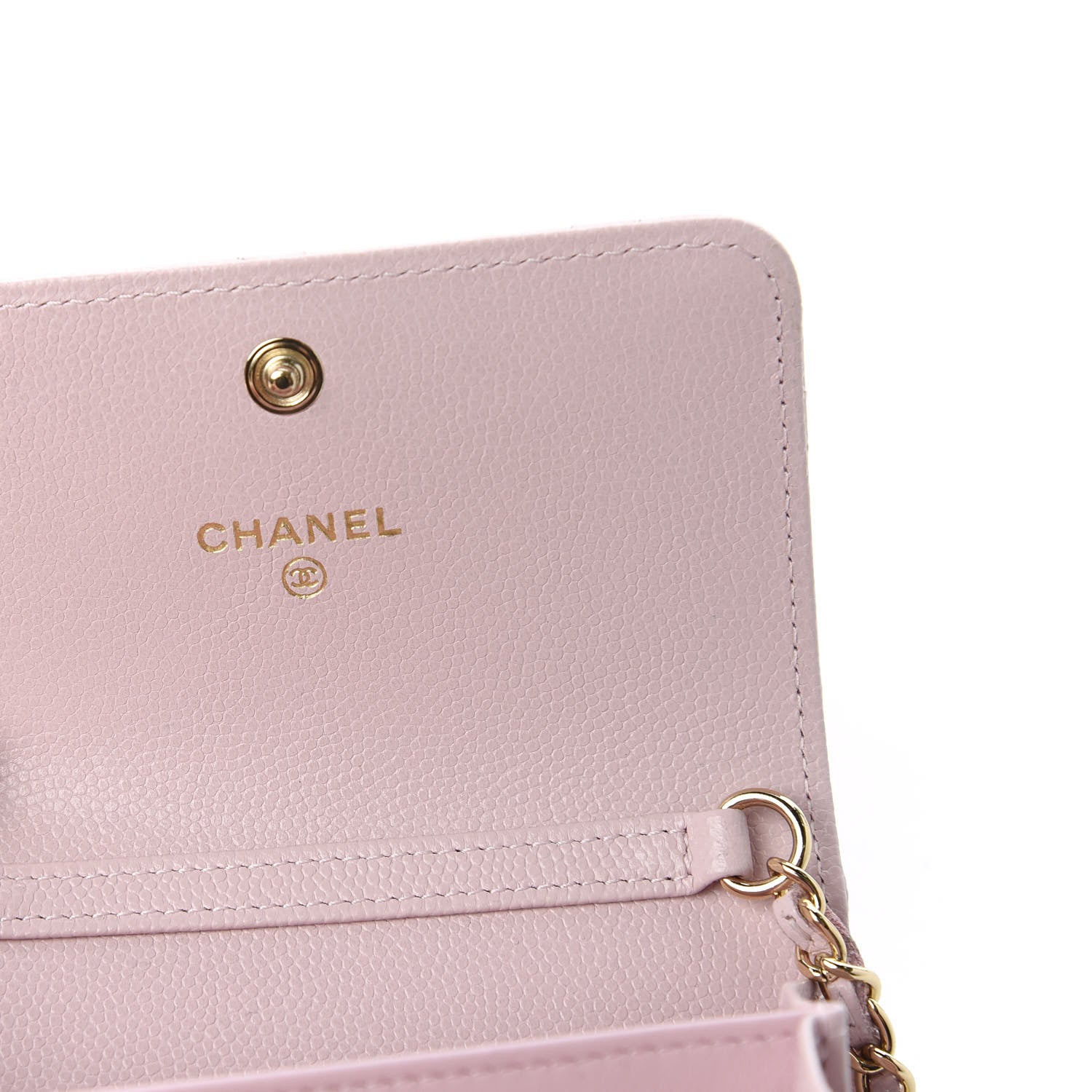 Chanel Caviar Quilted Coco Candy Card Holder On Chain Light Pink 8 of 11
