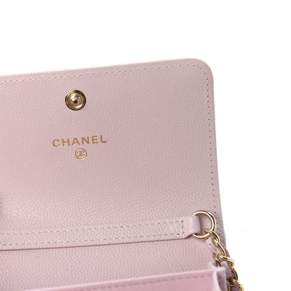 Chanel Caviar Quilted Coco Candy Card Holder On Chain Light Pink 8 of 11
