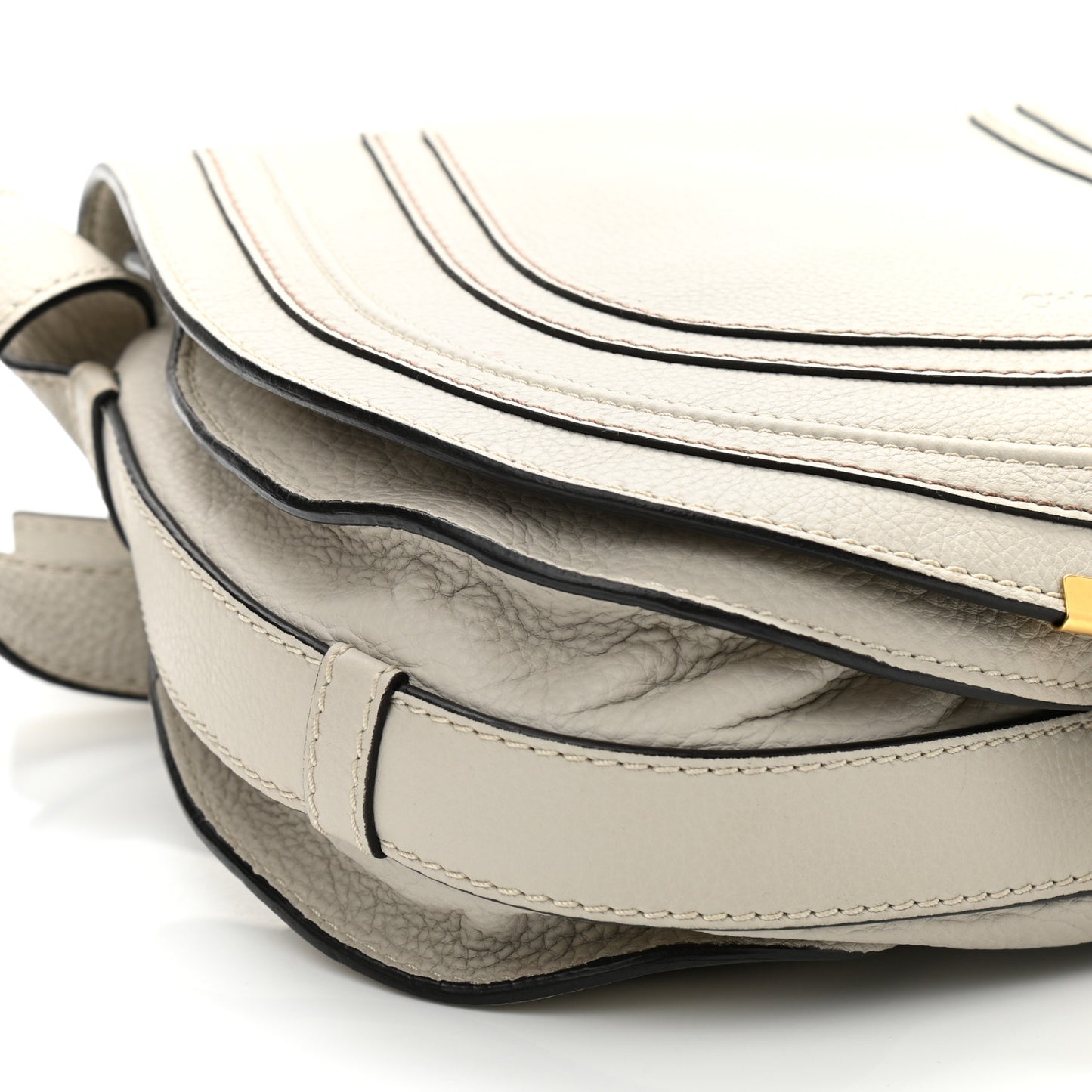 Calfskin Medium Marcie Round Crossbody Bag Dove