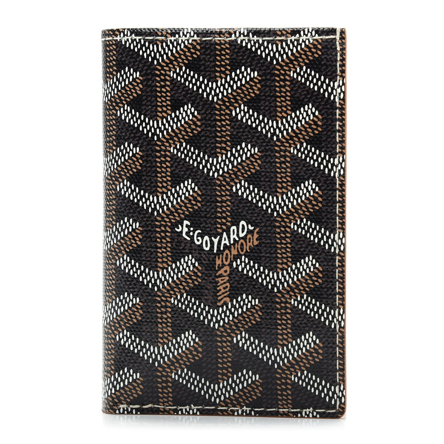 Goyardine Saint Pierre Card Holder Black Gold