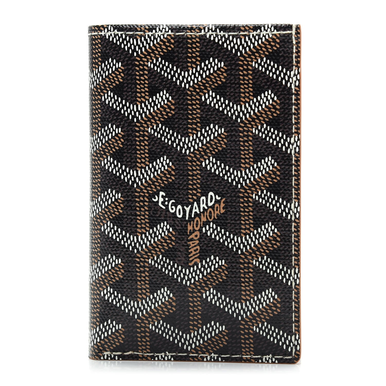 Goyard Goyardine Saint Pierre Card Holder Black Gold 1 of 7