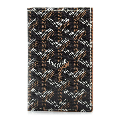 Goyard Goyardine Saint Pierre Card Holder Black Gold 1 of 7