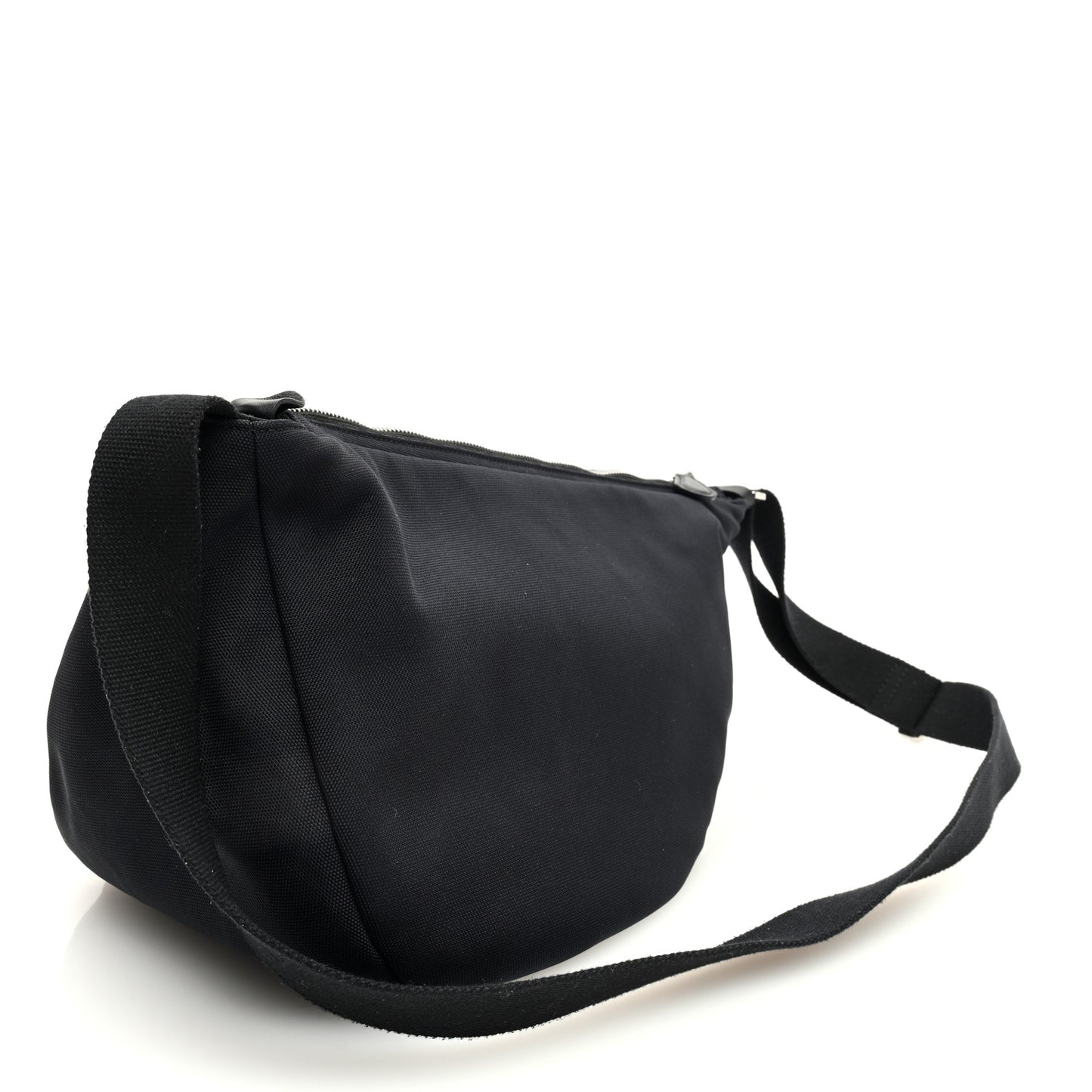 Nylon Small Slouchy Banana Bag Black