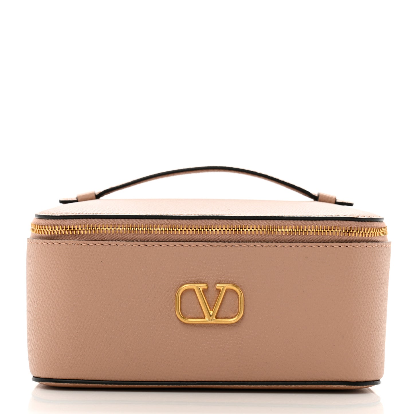 Grained Calfskin VLogo Signature Wash Bag Rose Cannelle