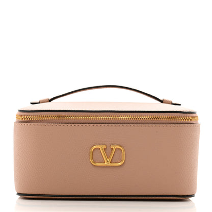 Valentino Garavani Grained Calfskin VLogo Signature Wash Bag Rose Cannelle 2 of 9