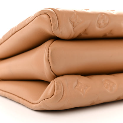 Louis Vuitton Lambskin Embossed Monogram Coussin PM Camel 8 of 10