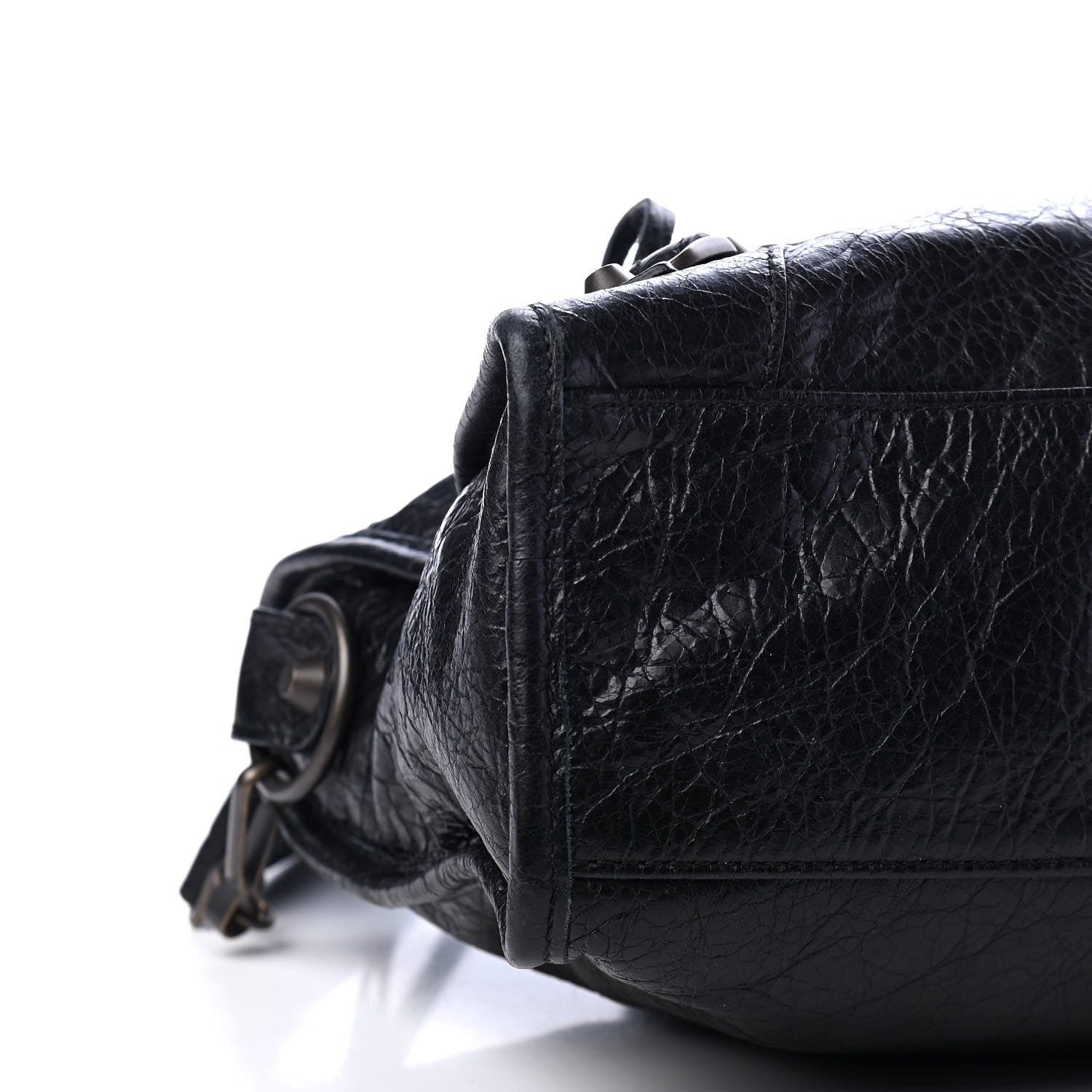 Balenciaga Agneau Classic Hardware S City Logo Strap Black 8 of 9