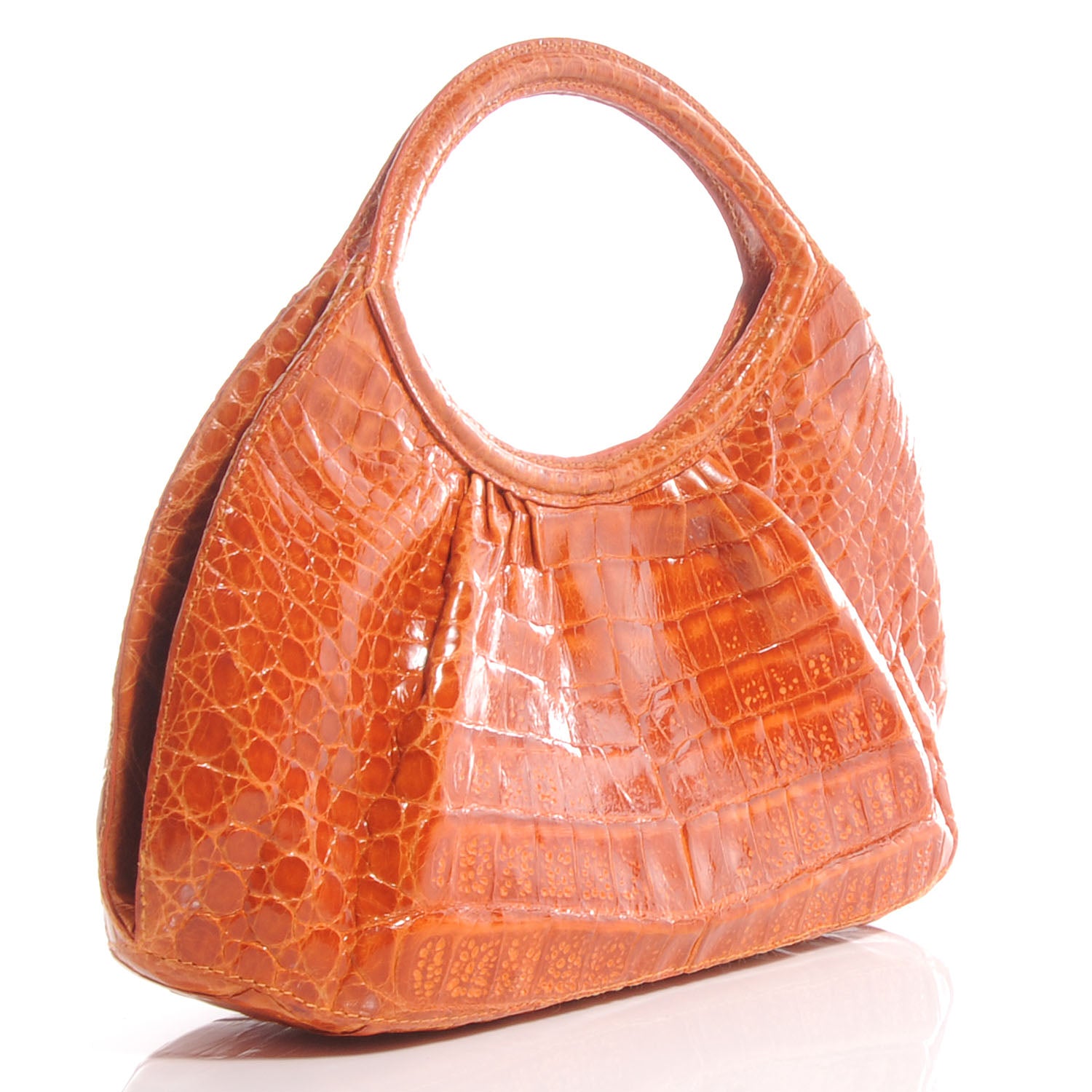 Nancy Gonzalez Crocodile Small Handbag Orange 3 of 7