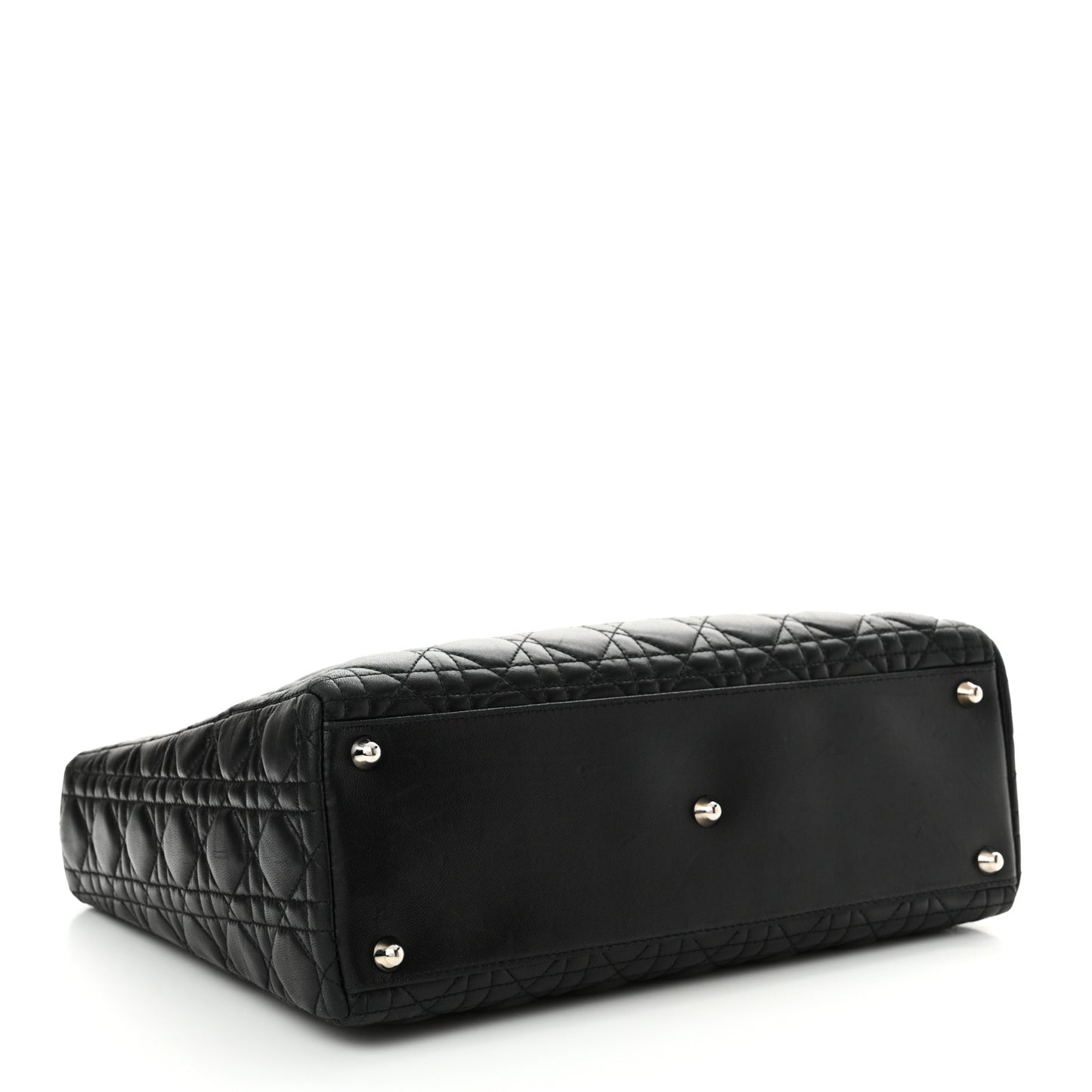 Lambskin Cannage Large Lady Dior Black